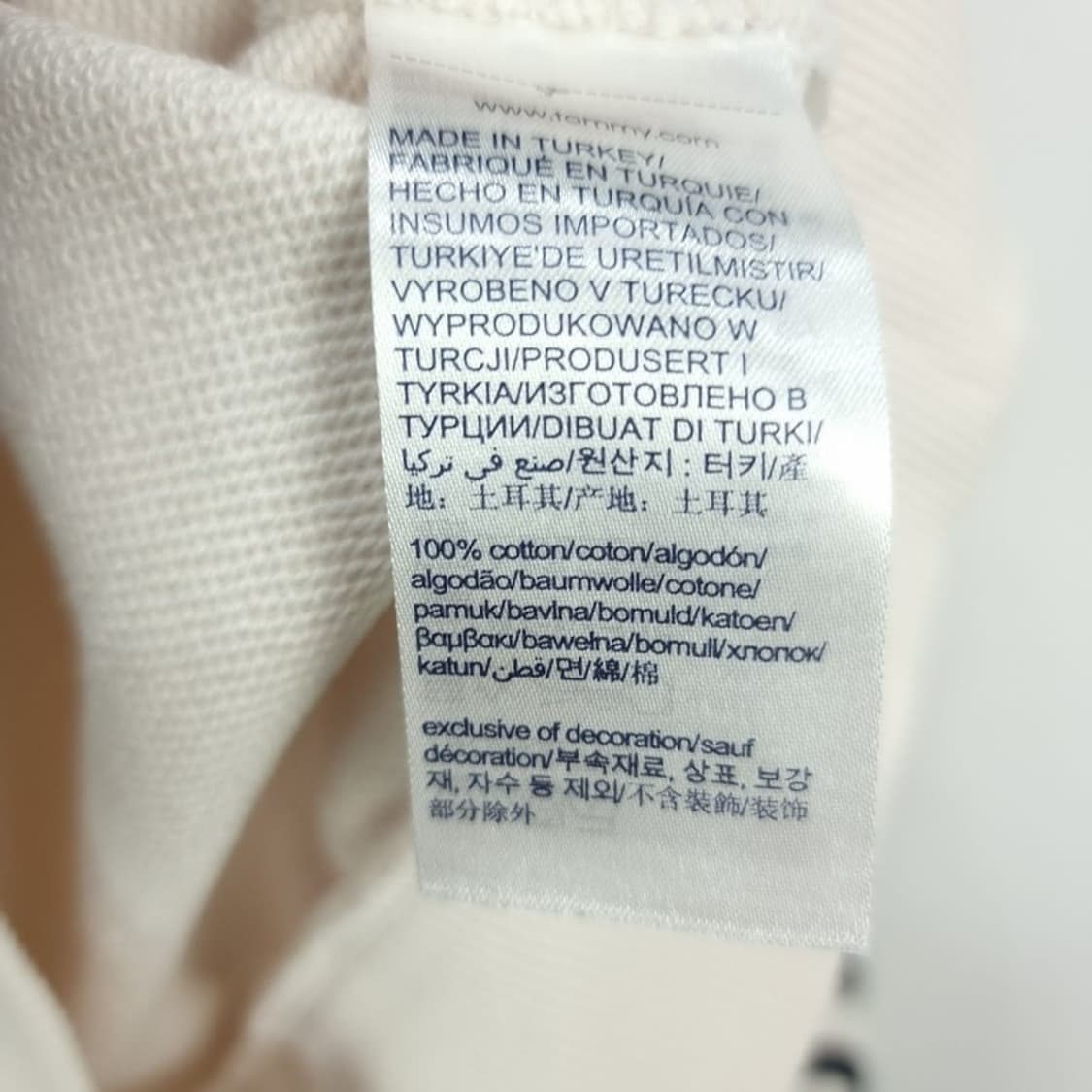 [타미힐피거] 오버핏 크롭 후드티 M19017 상품이미지7