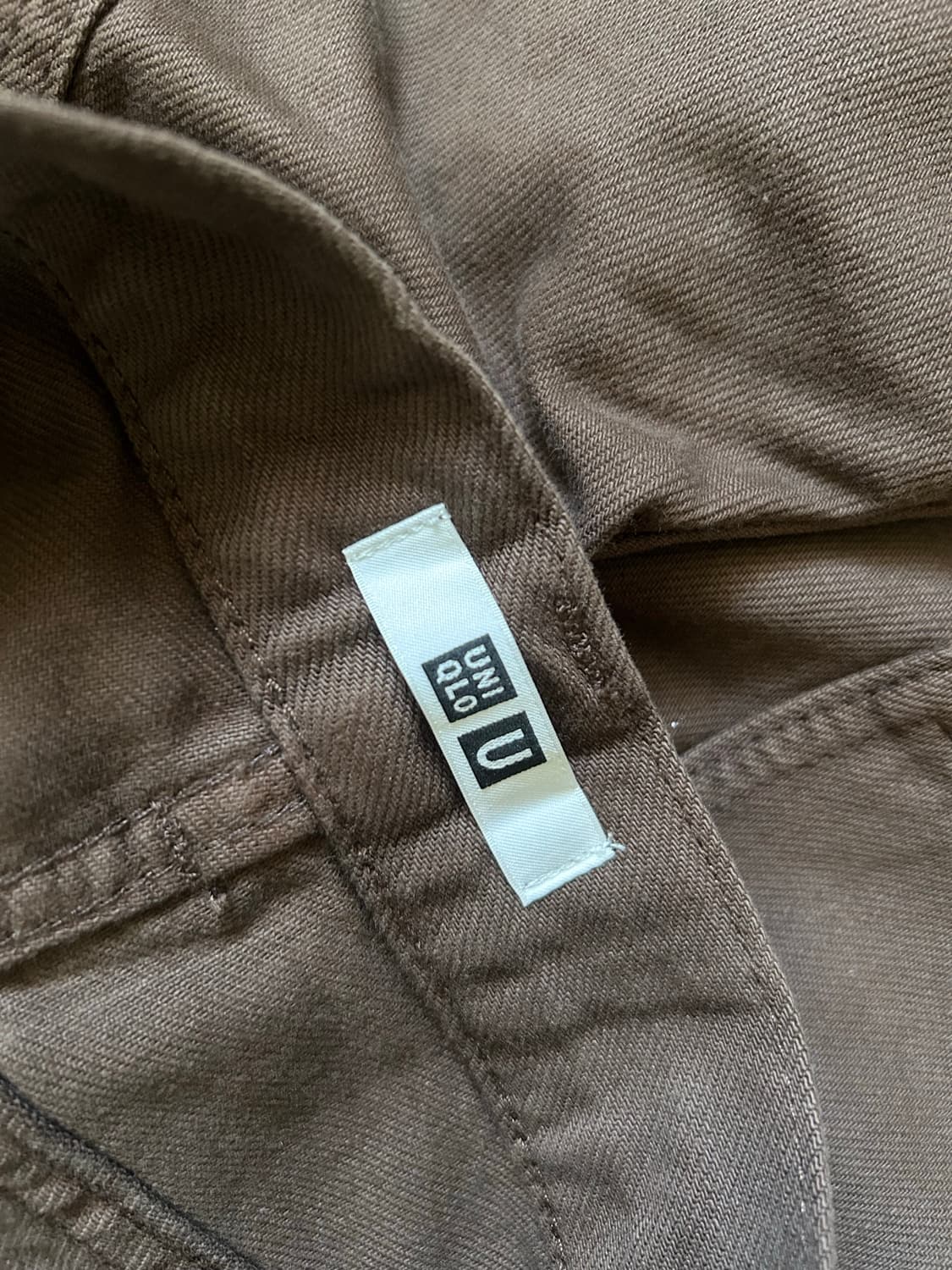 유니클로 브라운 데님 팬츠(m) 상품이미지3