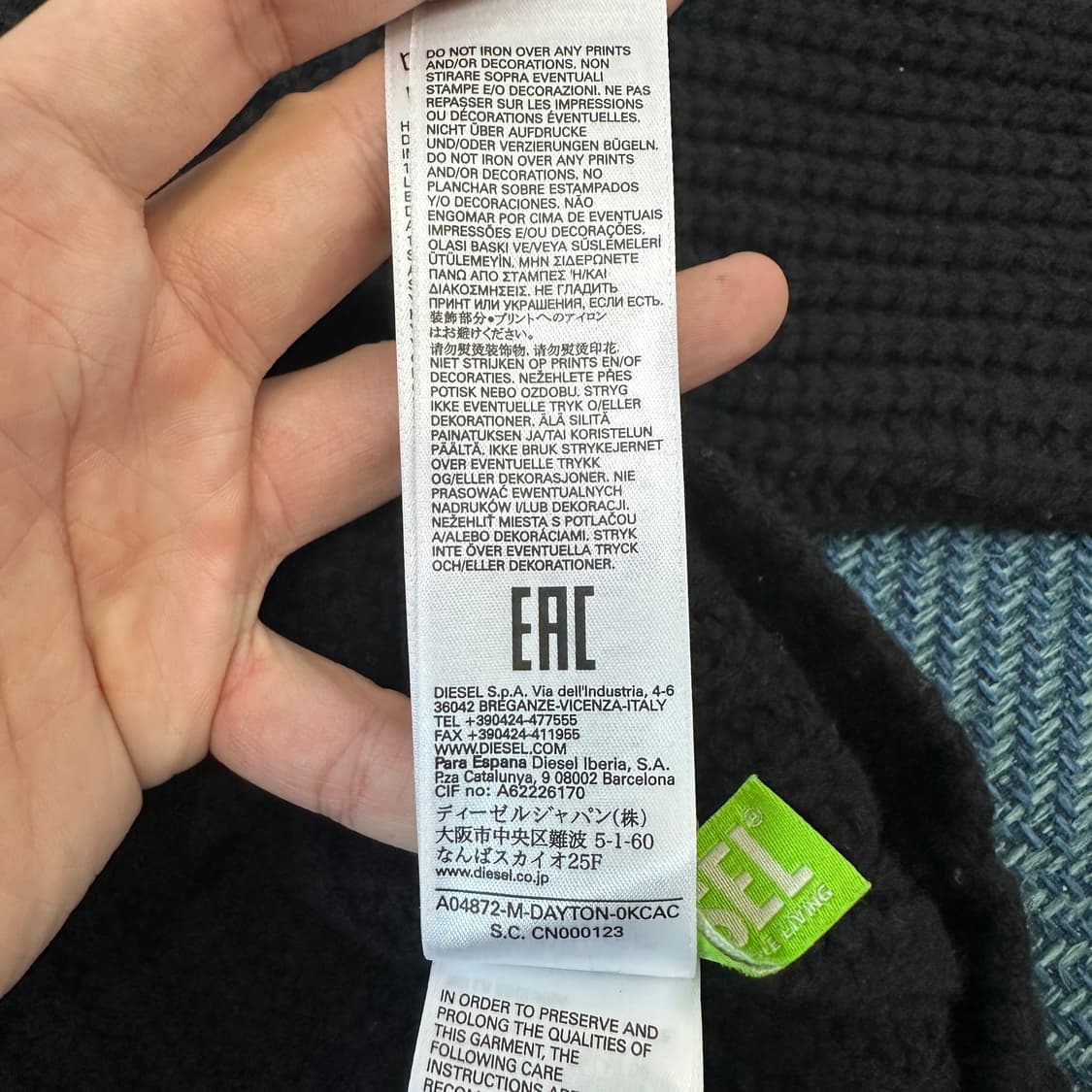 [여성XS] 디젤 목 폴라 니트 상품이미지7