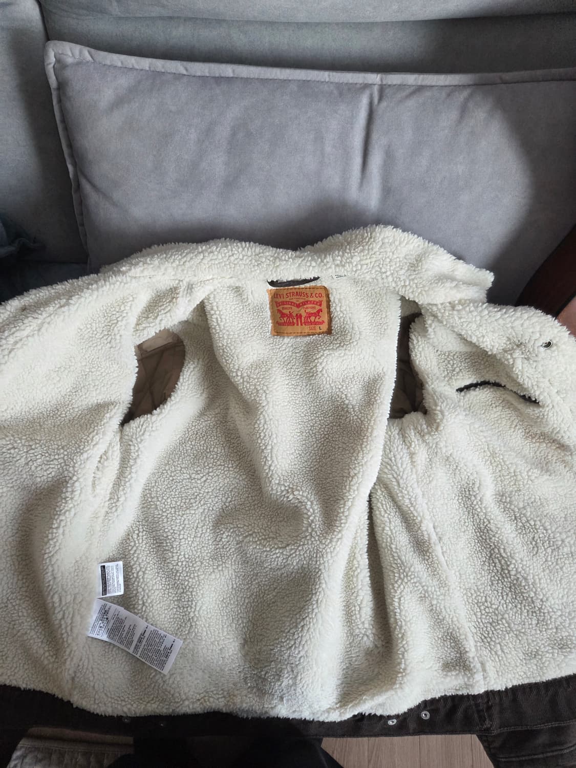 리바이스 양털 자켓 브라운 상품이미지5