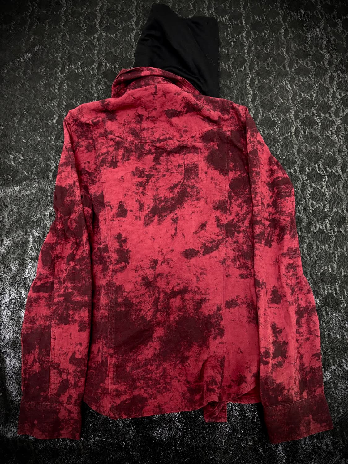 00’s Archive Red Bleach Layered Jacket 상품이미지6