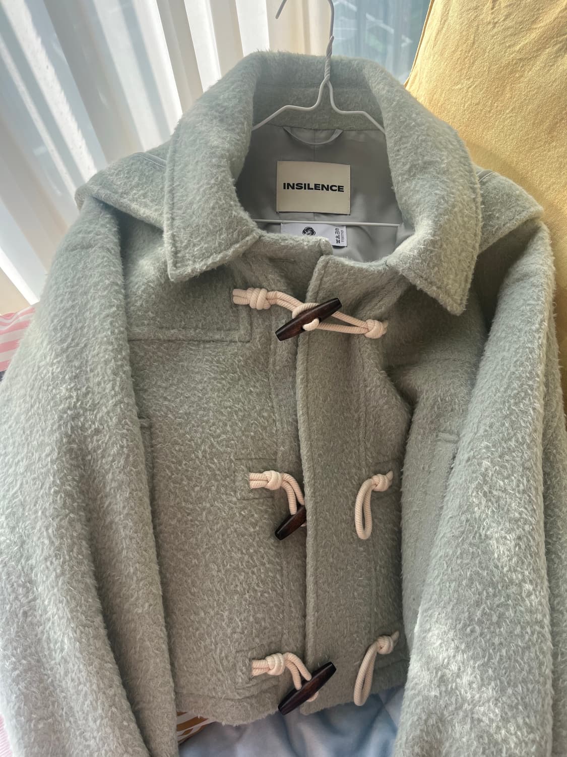 인사일런스 우먼 알파카 크롭 코트 상품이미지2