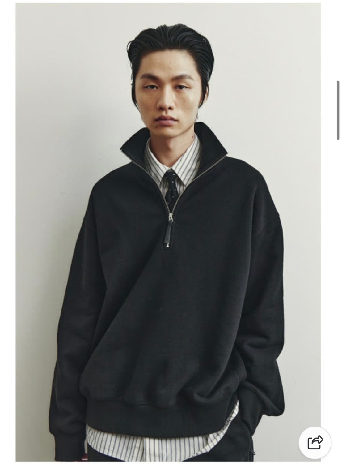 youth Coverstitch Half-zip Sweatshirt 상품이미지1