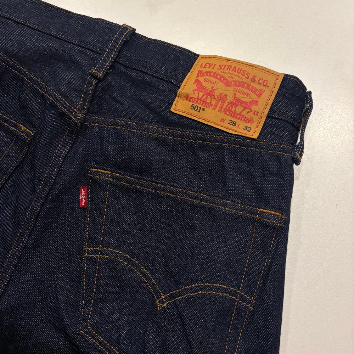 [28x32] 리바이스 501 진청 데님 팬츠 청바지 C592 상품이미지3