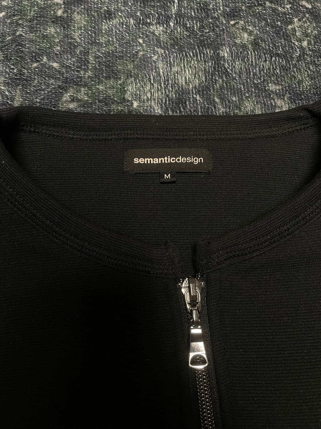 semantic design black nap jacket 상품이미지3