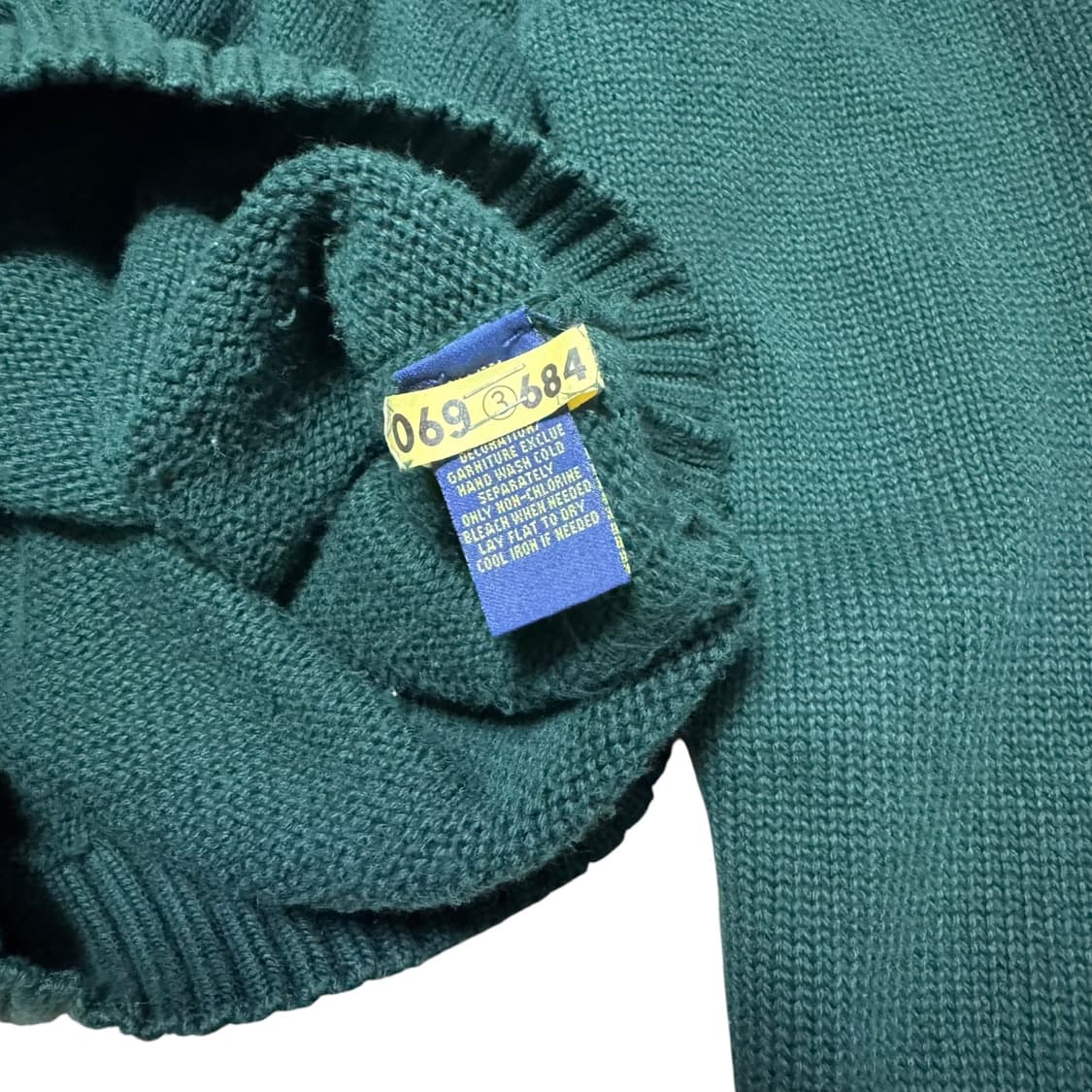 신형 폴로 랄프로렌 딥그린 면니트 상품이미지4