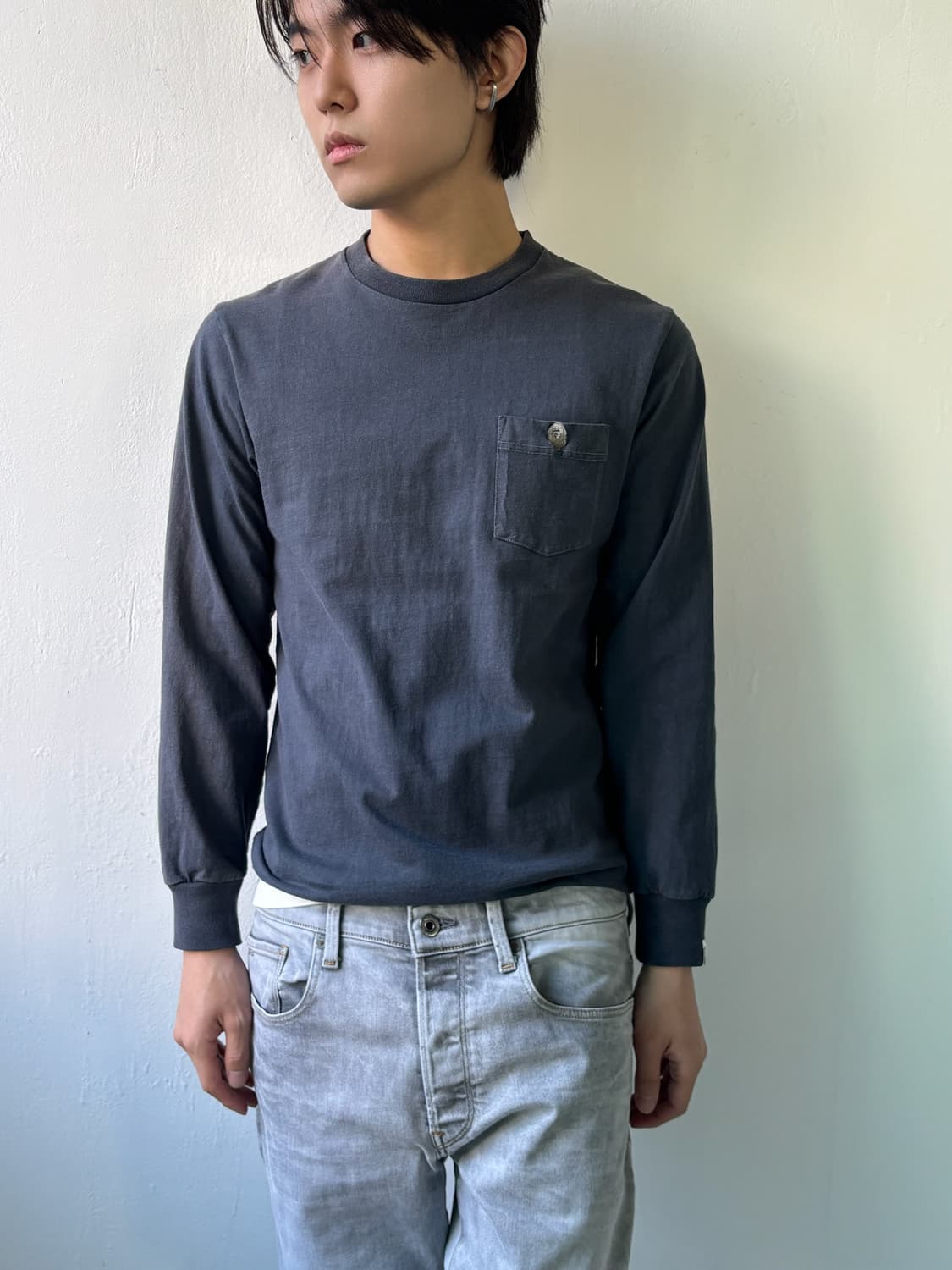 베이프 스몰 로고 롱슬리브 상품이미지1