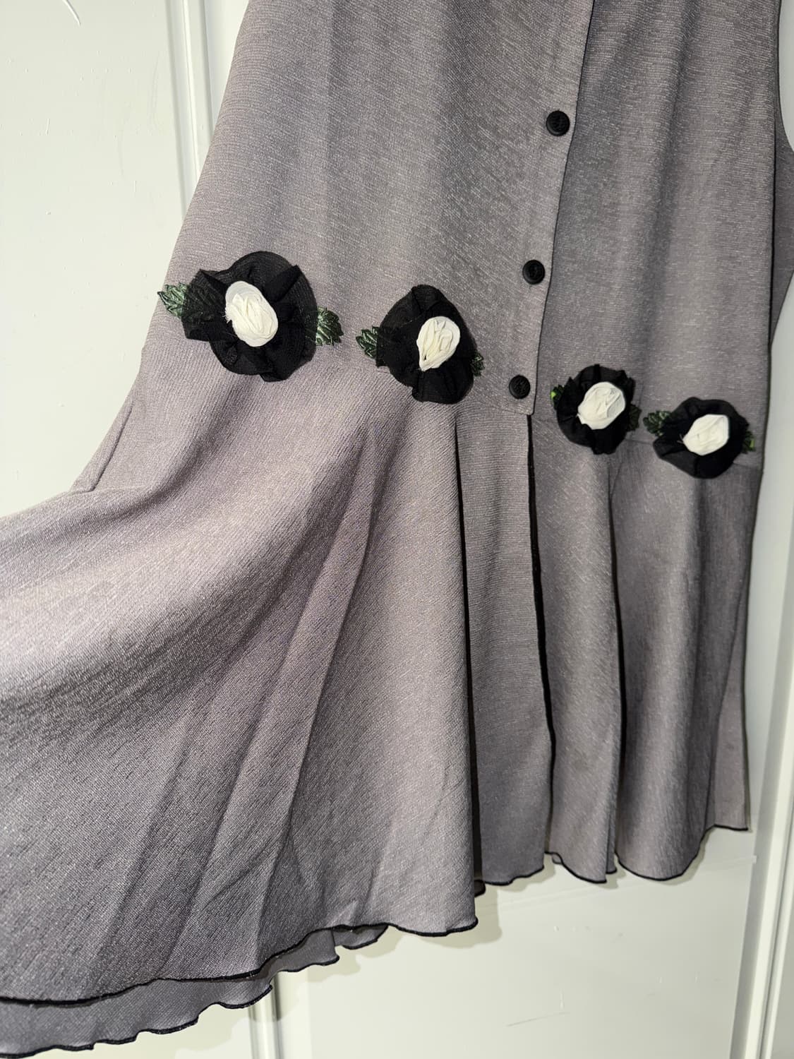 일본빈티지 페어리 플라워 레이어드 베스트 상품이미지4