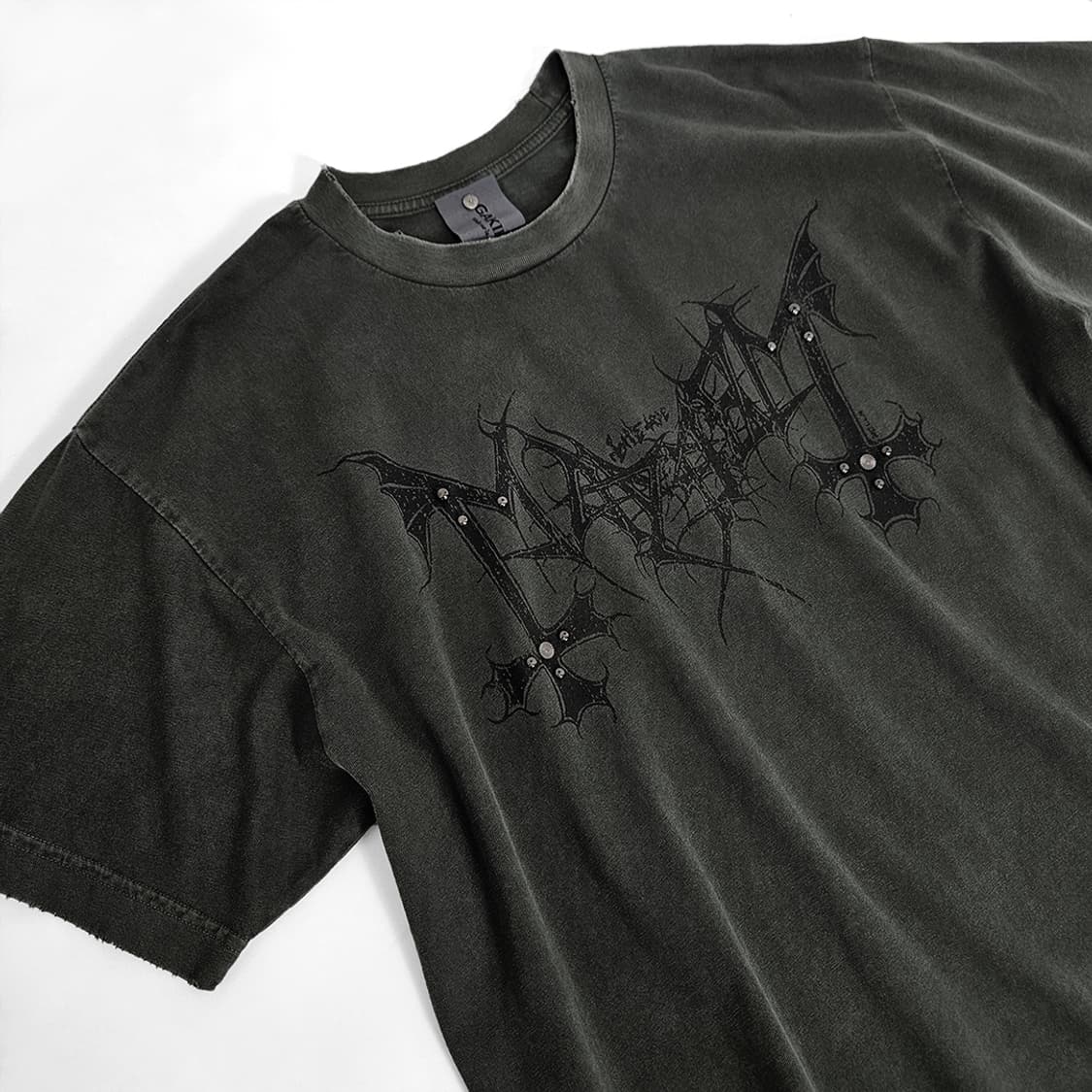 Mayhem 웨스턴 리벳 밴드 투어 티셔츠 (khaki gray) 상품이미지2