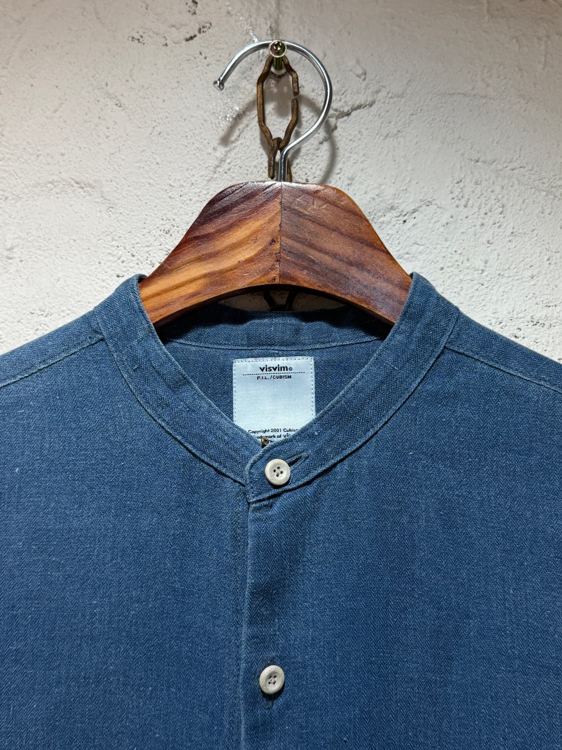 VISVIM 비즈빔 인디고 린넨 헨리넥 셔츠 상품이미지4