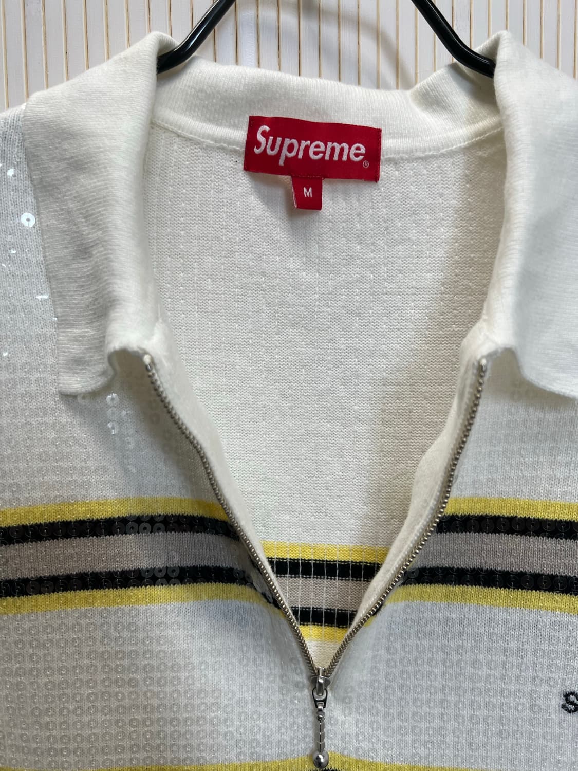 슈프림 스팽글 스트라이프 밪팔 폴로티 상품이미지2