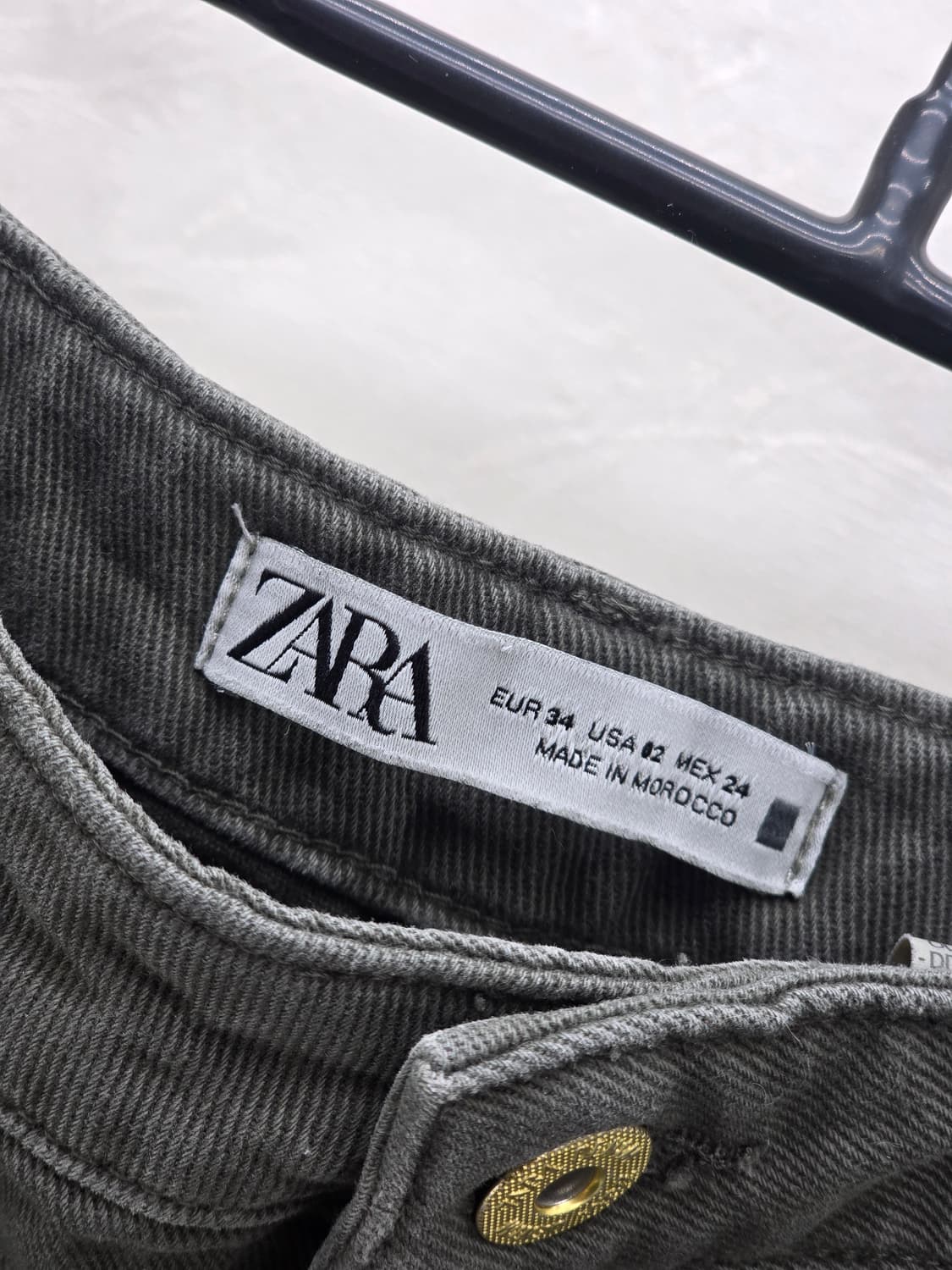 자라 빈티지 플리츠 배기 팬츠 카키 상품이미지4