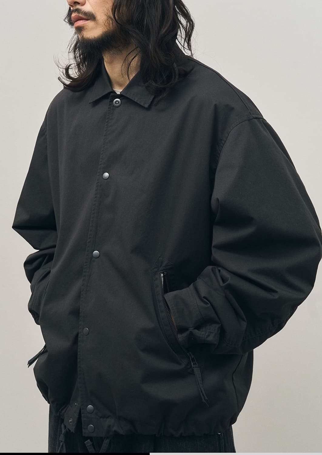 러프사이드 코치자켓 차콜 1 상품이미지2