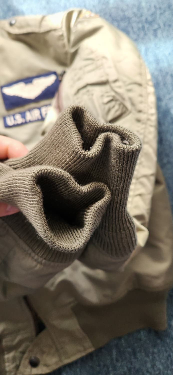 U.S. AIR FORCE 항공 점퍼 봄버 자켓 S 상품이미지10