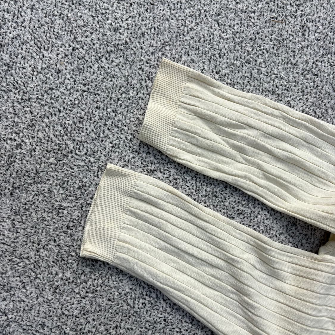 실측 크리스탈 골지 브이넥 7부 긴팔티 0416J 상품이미지4