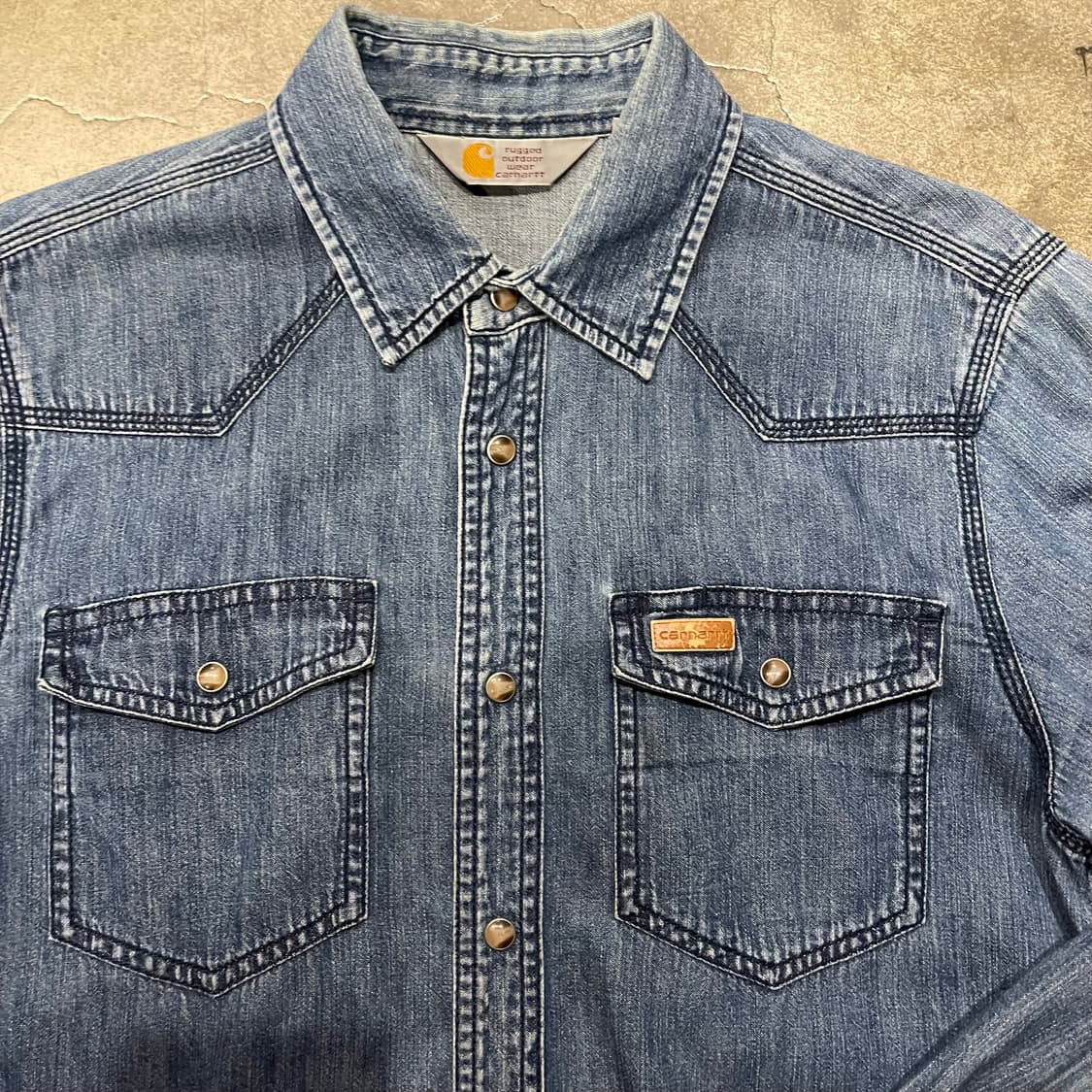 Carhartt 포켓 데님셔츠  상품이미지1