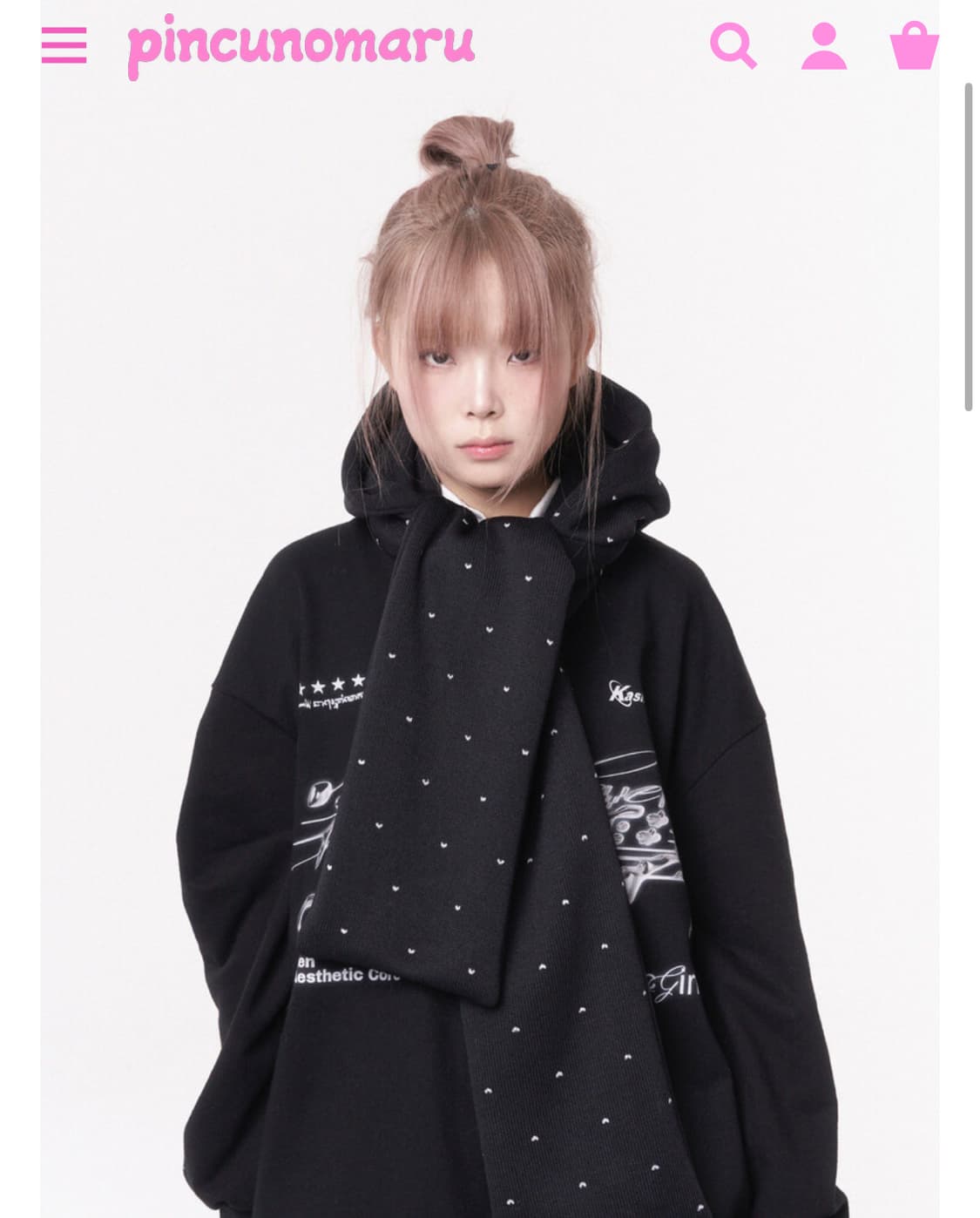 Mini heart reversible hood muffler 상품이미지2