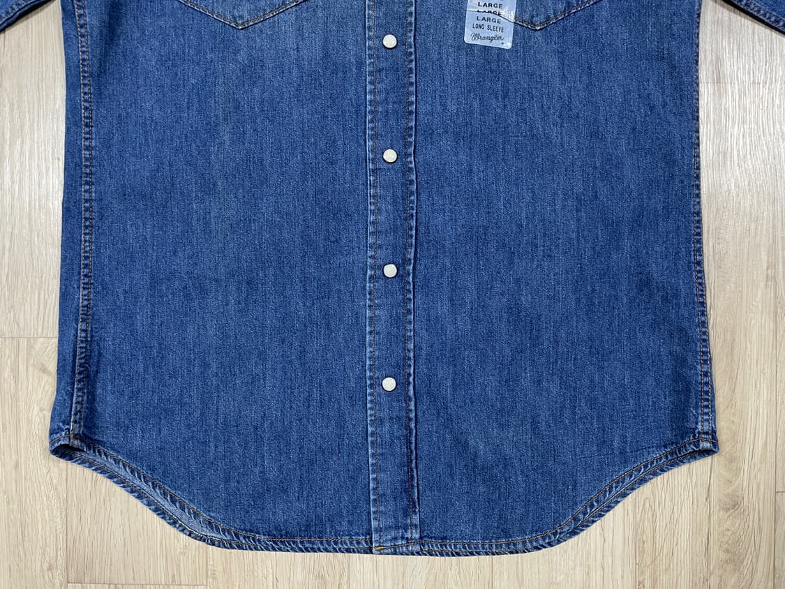 95~100) 60's 복각 랭글러 재팬 데님 웨스턴셔츠(데드스탁) 상품이미지6