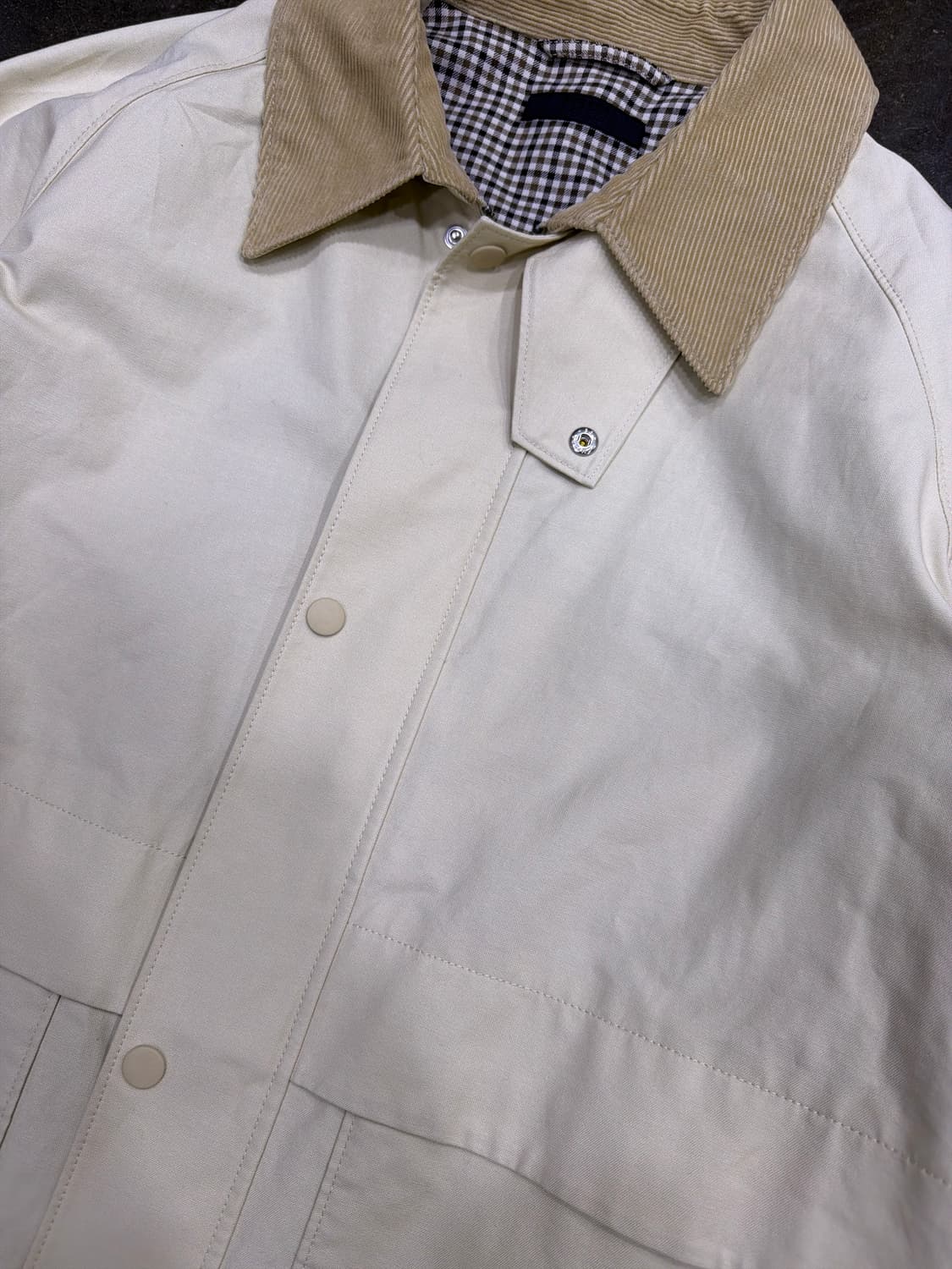 유니클로 쇼츠 유틸리티 블루종 자켓 점퍼 베이지 XL 상품이미지6