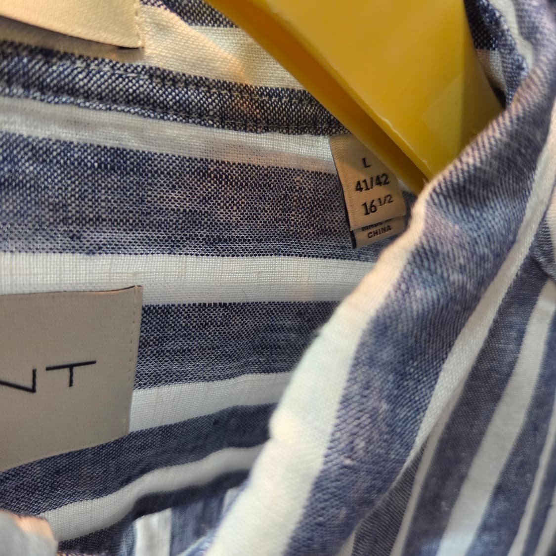 GANT 간트 레귤러핏 스트라이프 린넨 셔츠 상품이미지7