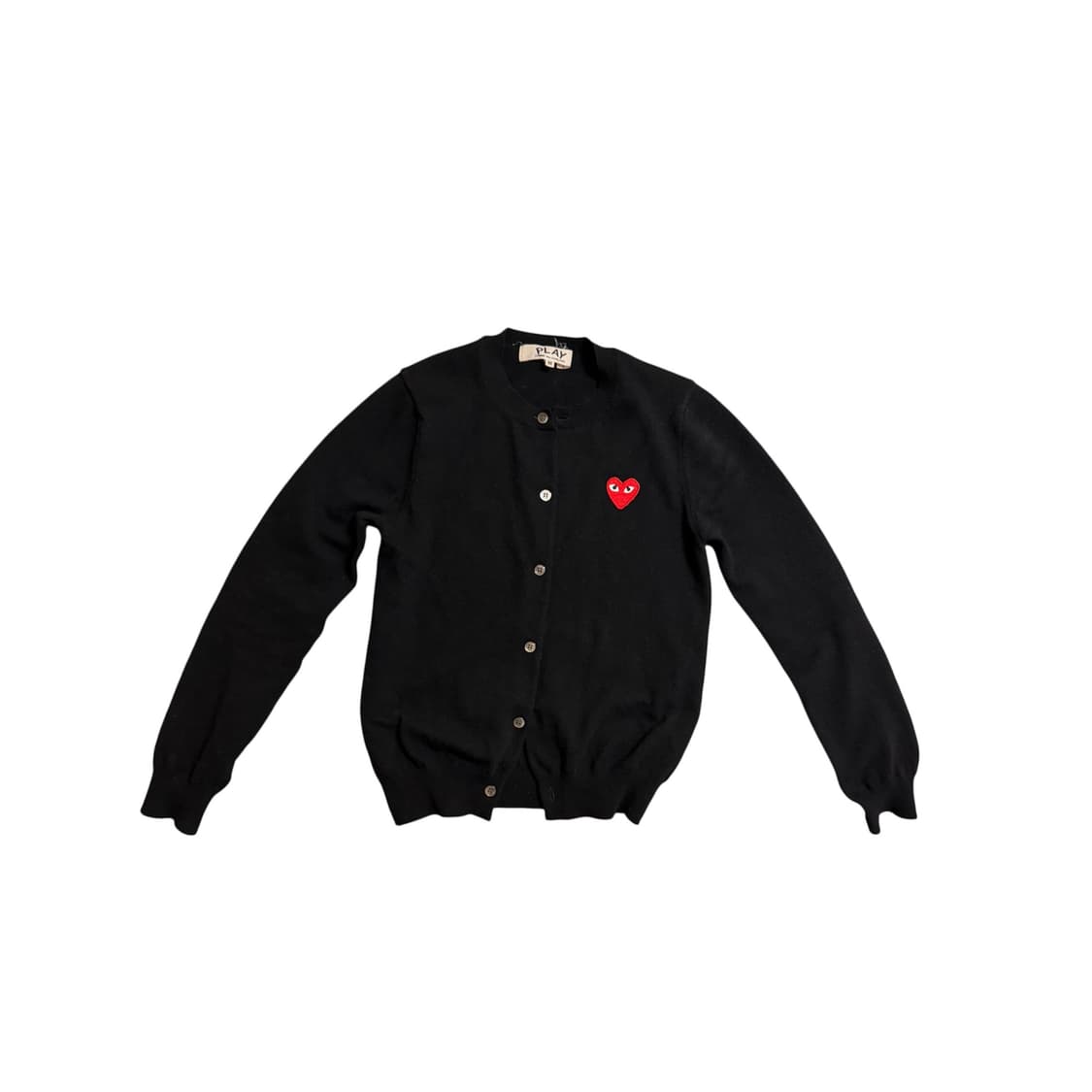 Comme des Garçons PLAY  레드 하트 울 가디건 상품이미지1