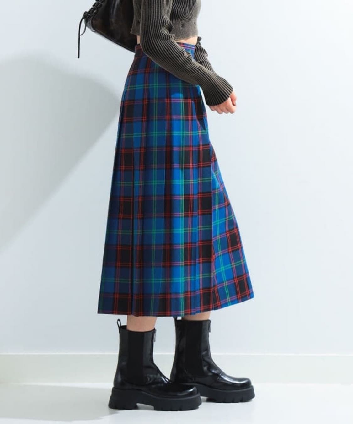 레이빔즈 체크 스커트 상품이미지4