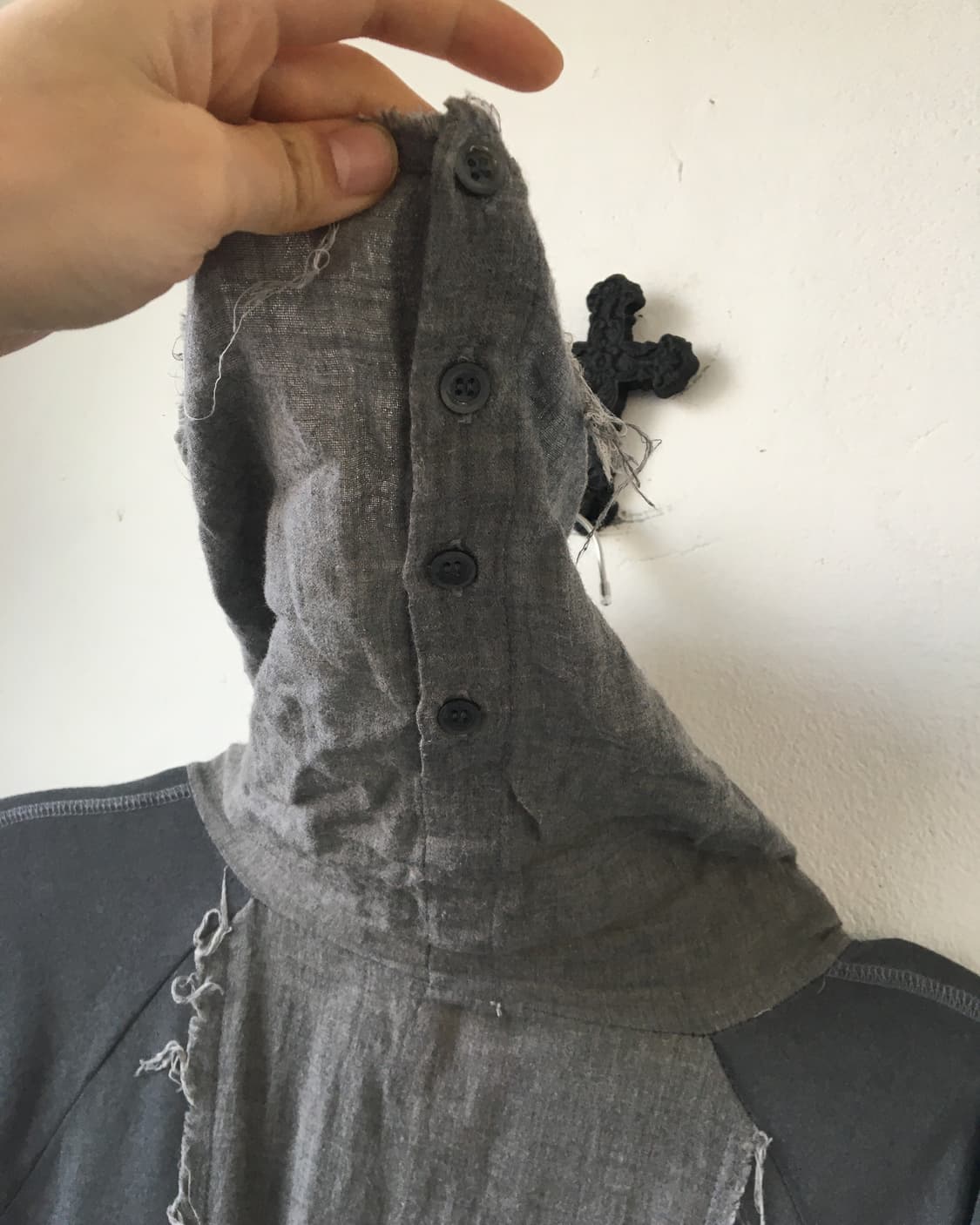 Grunge mood high neck sleeve onepiece 상품이미지5