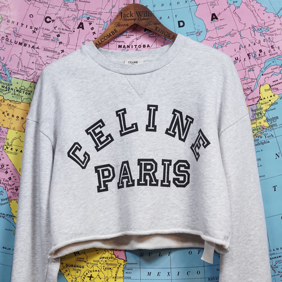 셀린느 바시티 로고 크롭 스웻셔츠 상품이미지4