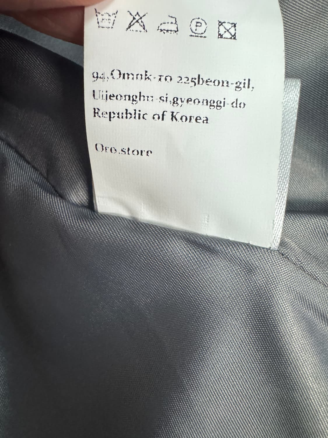 여성 ORO 오로 그레이 미니멀 울 코트 상품이미지5