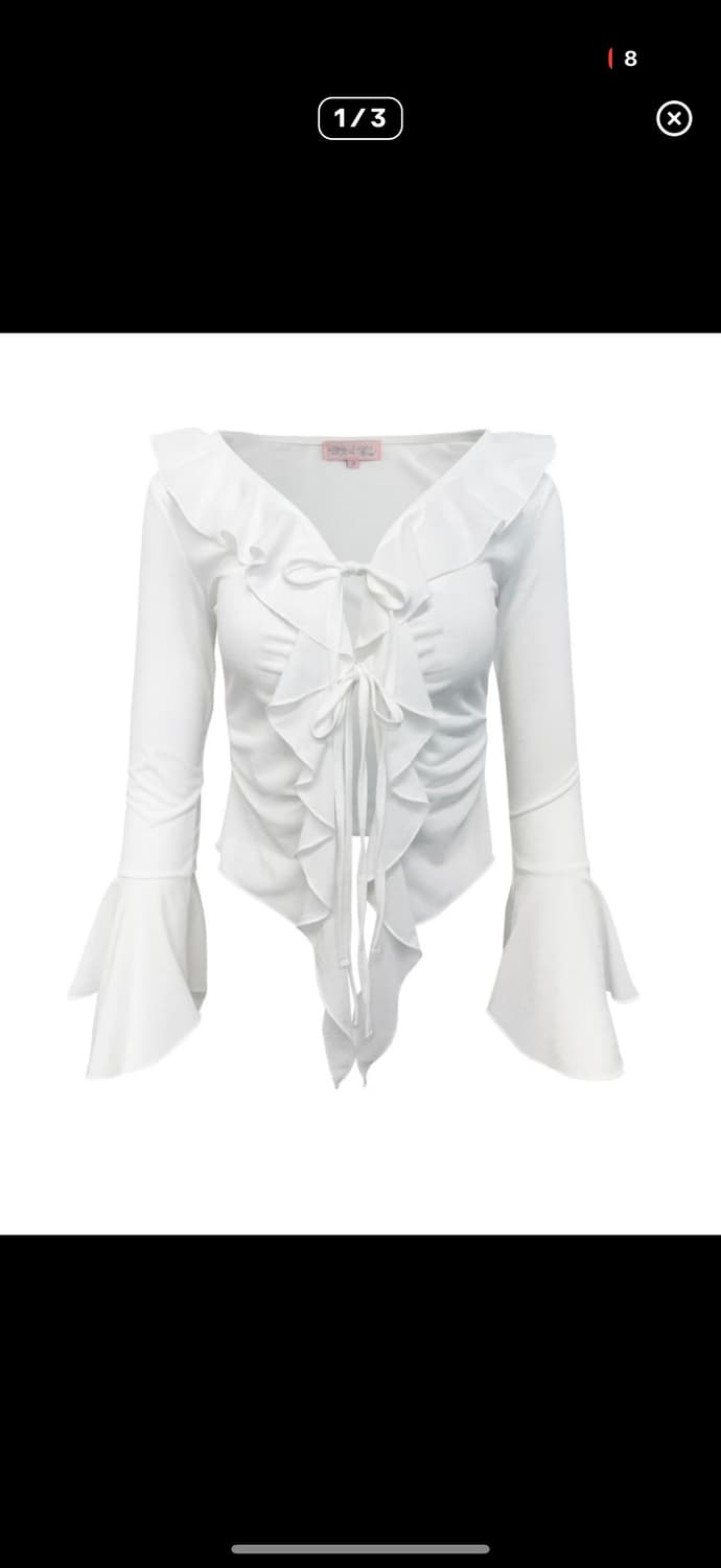 Expiredgirl Roselle blouse ivory 이효리 착용 상품이미지1