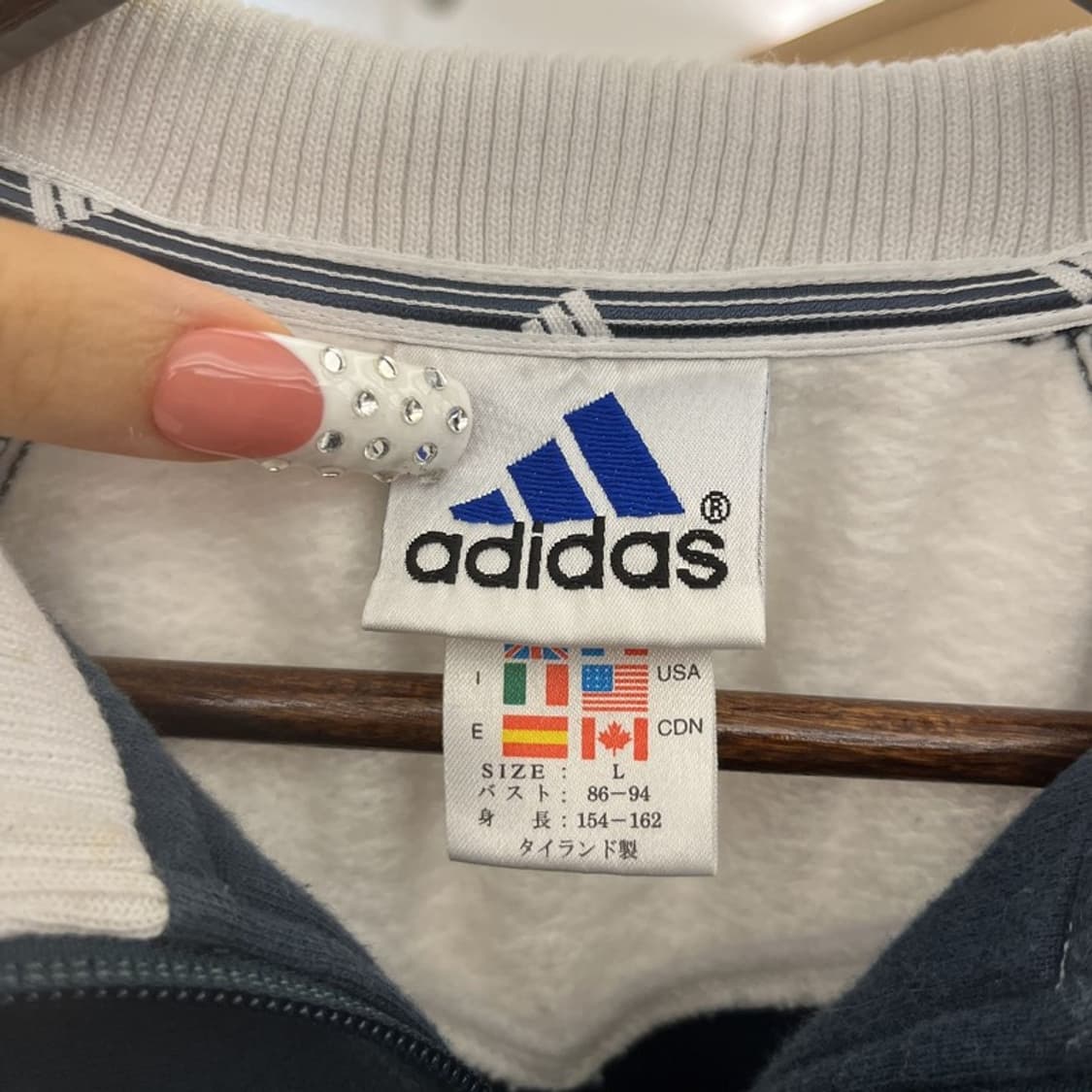 아디다스 재팬 희귀 스트릿 캐주얼 약기모 집업 L C10079 상품이미지5