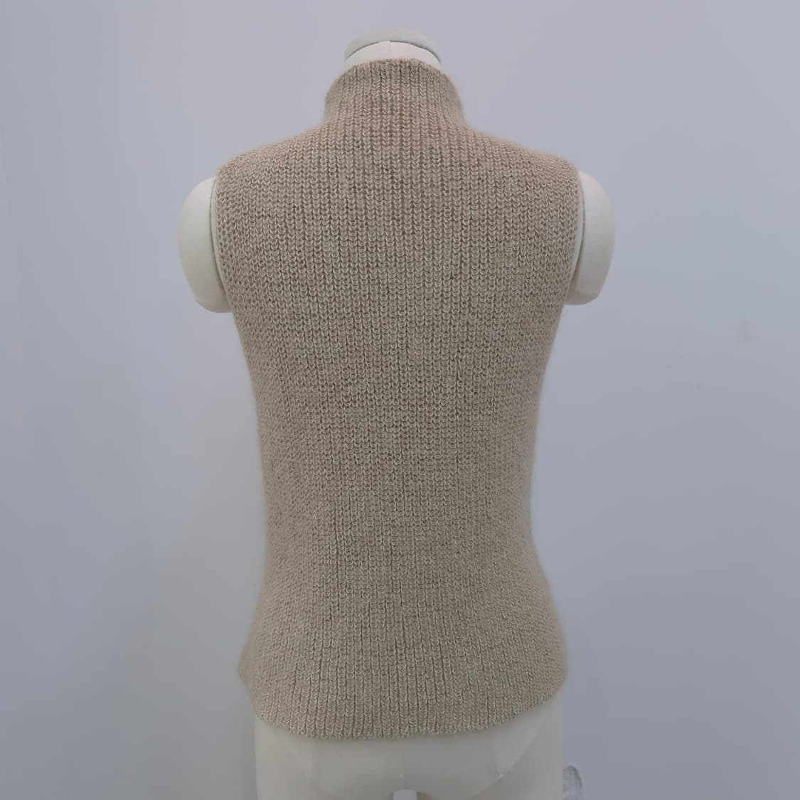 하이넥 집업 포켓 니트 베스트 상품이미지7