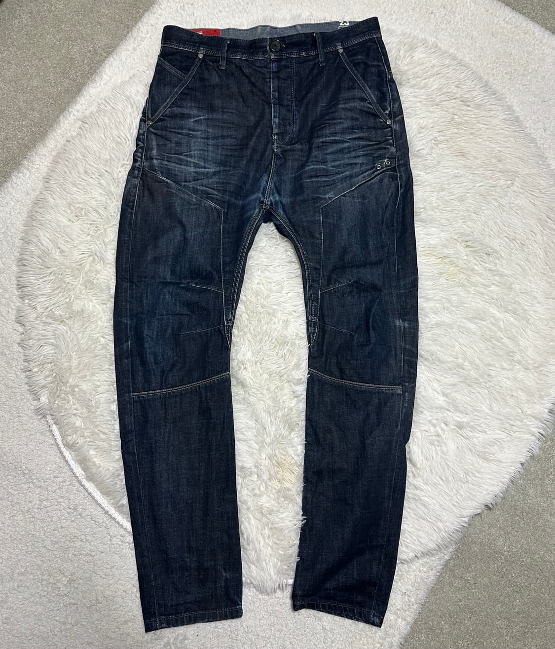 자라 71975 denim 데님 사루엘 팬츠 상품이미지1