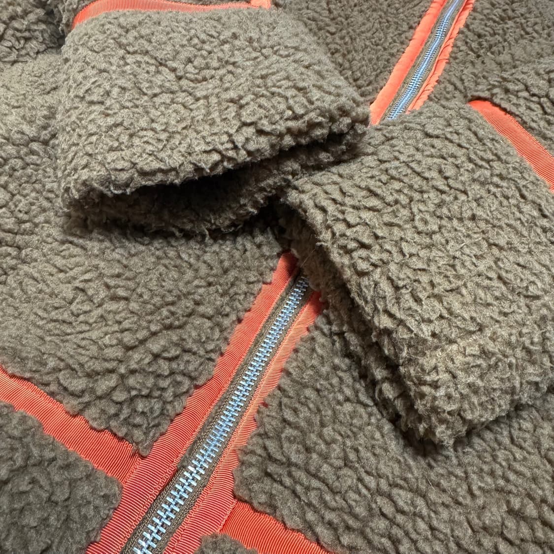 빔즈(BEAMS) 브라운컬러 폴리 덤블 보아 B-3 자켓 상품이미지6