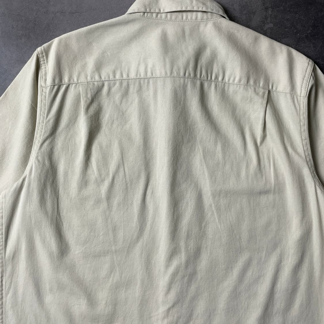 WRANGLER 랭글러 빈티지 아이보리 코튼 워크 반팔 셔츠 A00778 상품이미지7