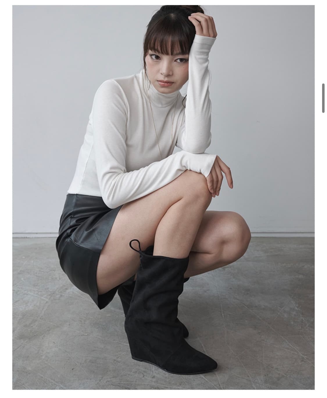 솔트앤초콜릿 포쉬 웨지 미들부츠 235 상품이미지3