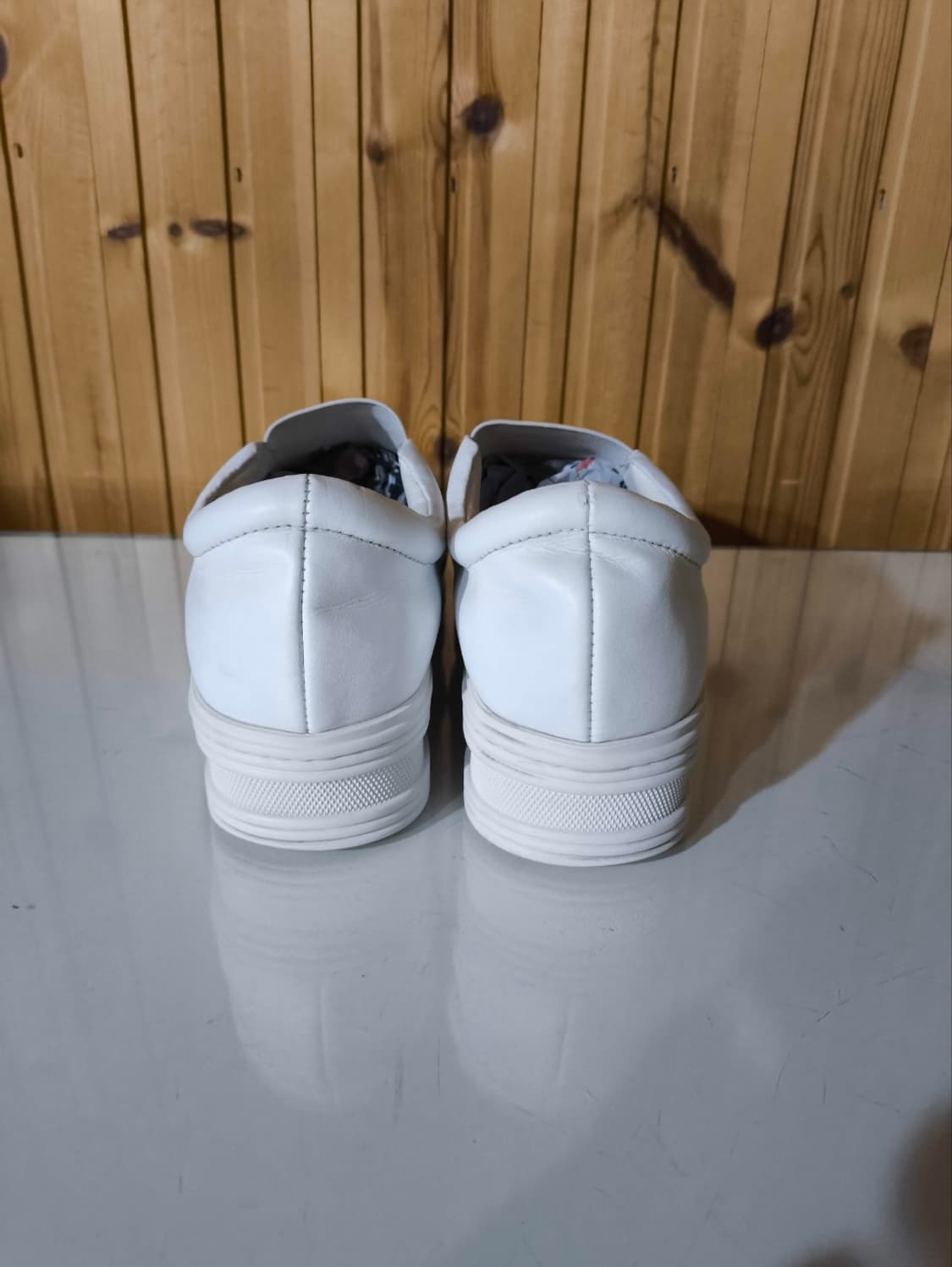 235mm 강자매 강시스터 소가죽 플랫폼 스니커즈 상품이미지8