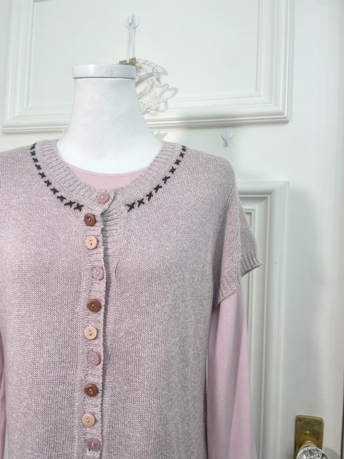 indi pink half mori knit top&pink basic 상품이미지6