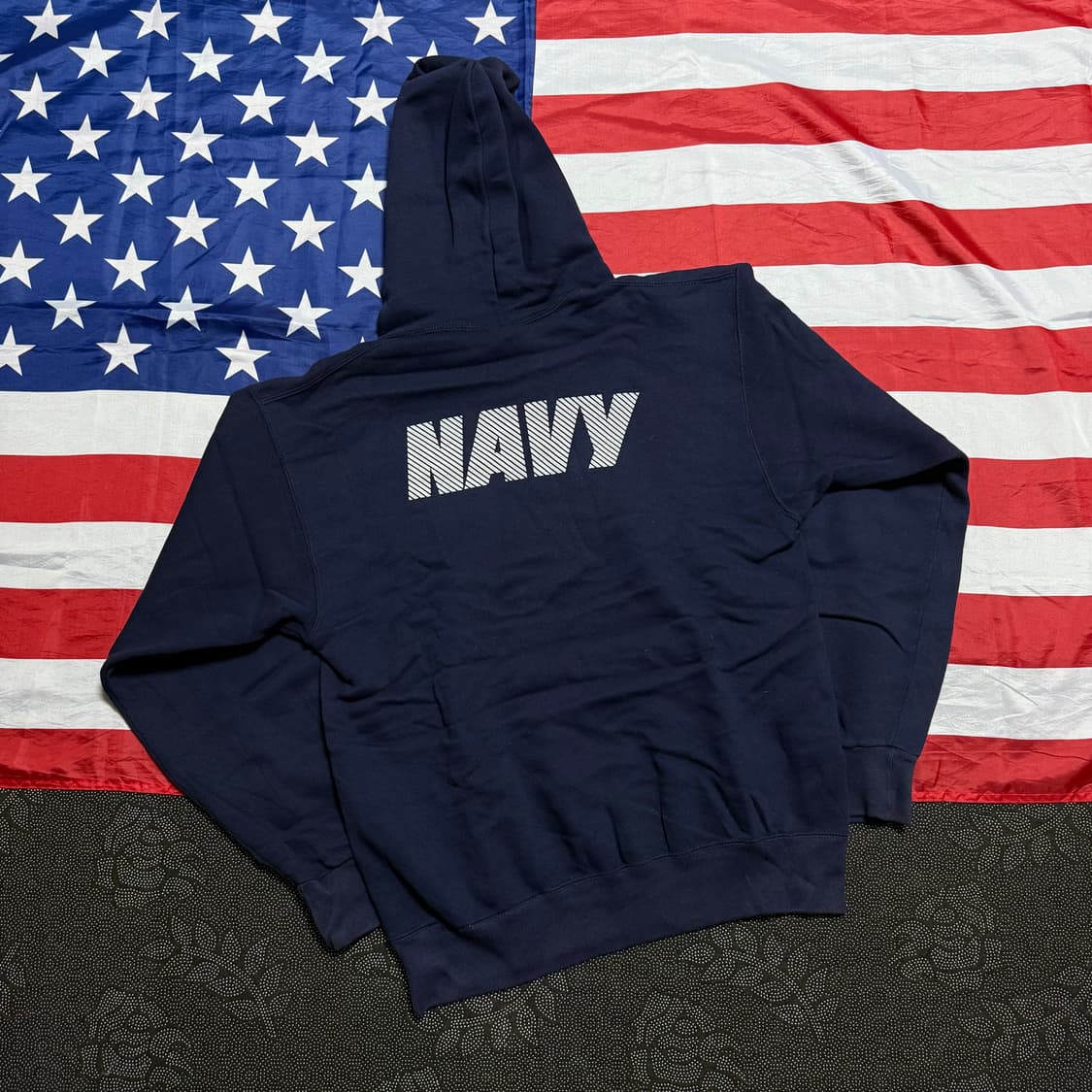 [M] 밀리터리 미 해군 NAVY 스웻 후드 티셔츠  US-25 상품이미지6