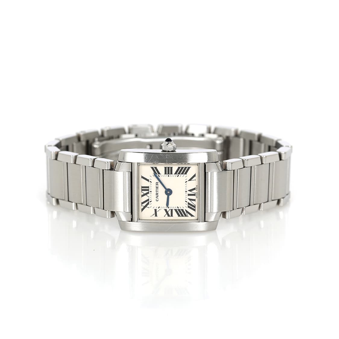 까르띠에 탱크 프랑세즈 시계 스틸 워치 스몰 2384 W51008Q3 상품이미지1