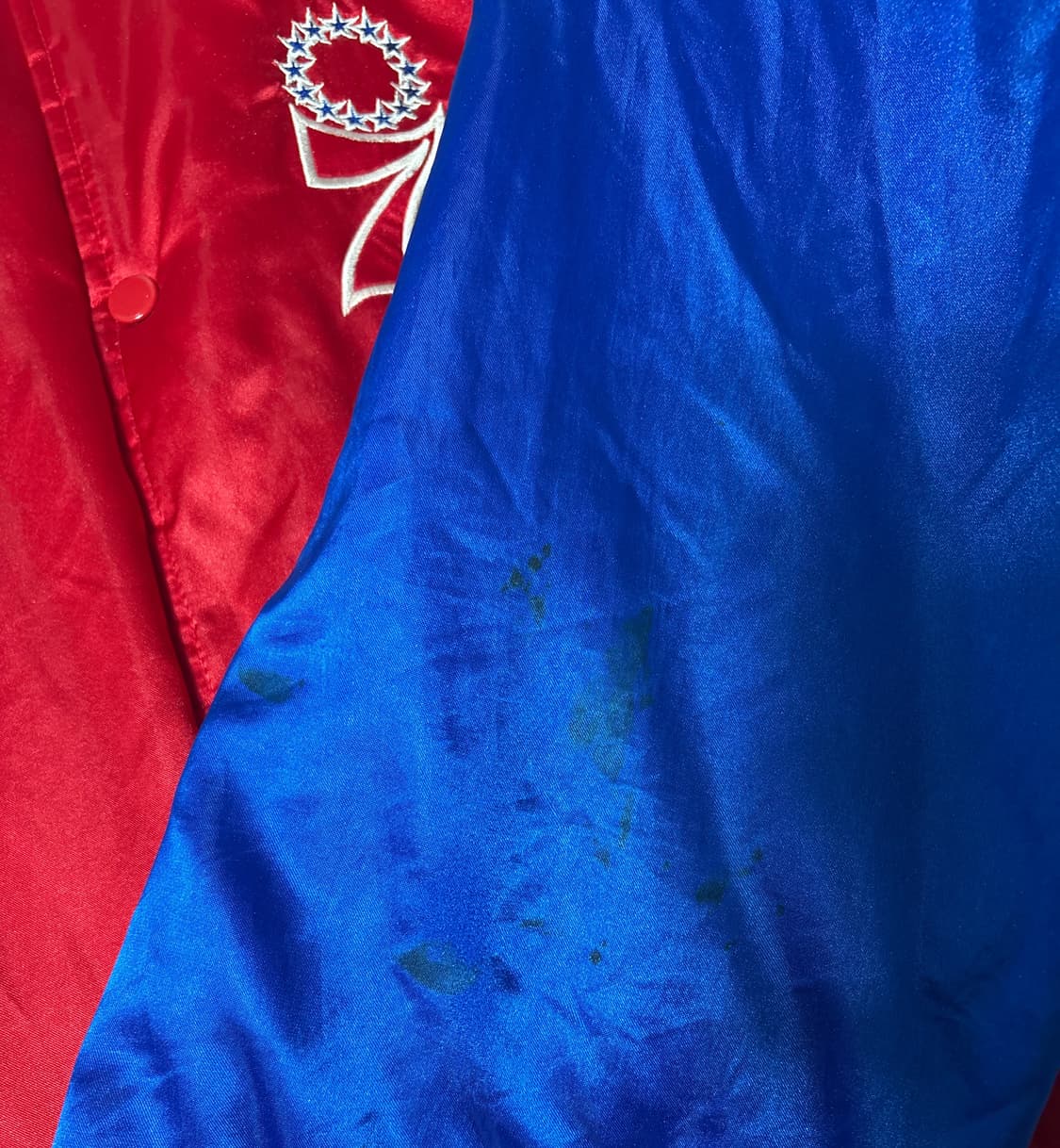 90s 빈티지 필라델피아 세븐티 식서스 베스킷볼 바시티 상품이미지8