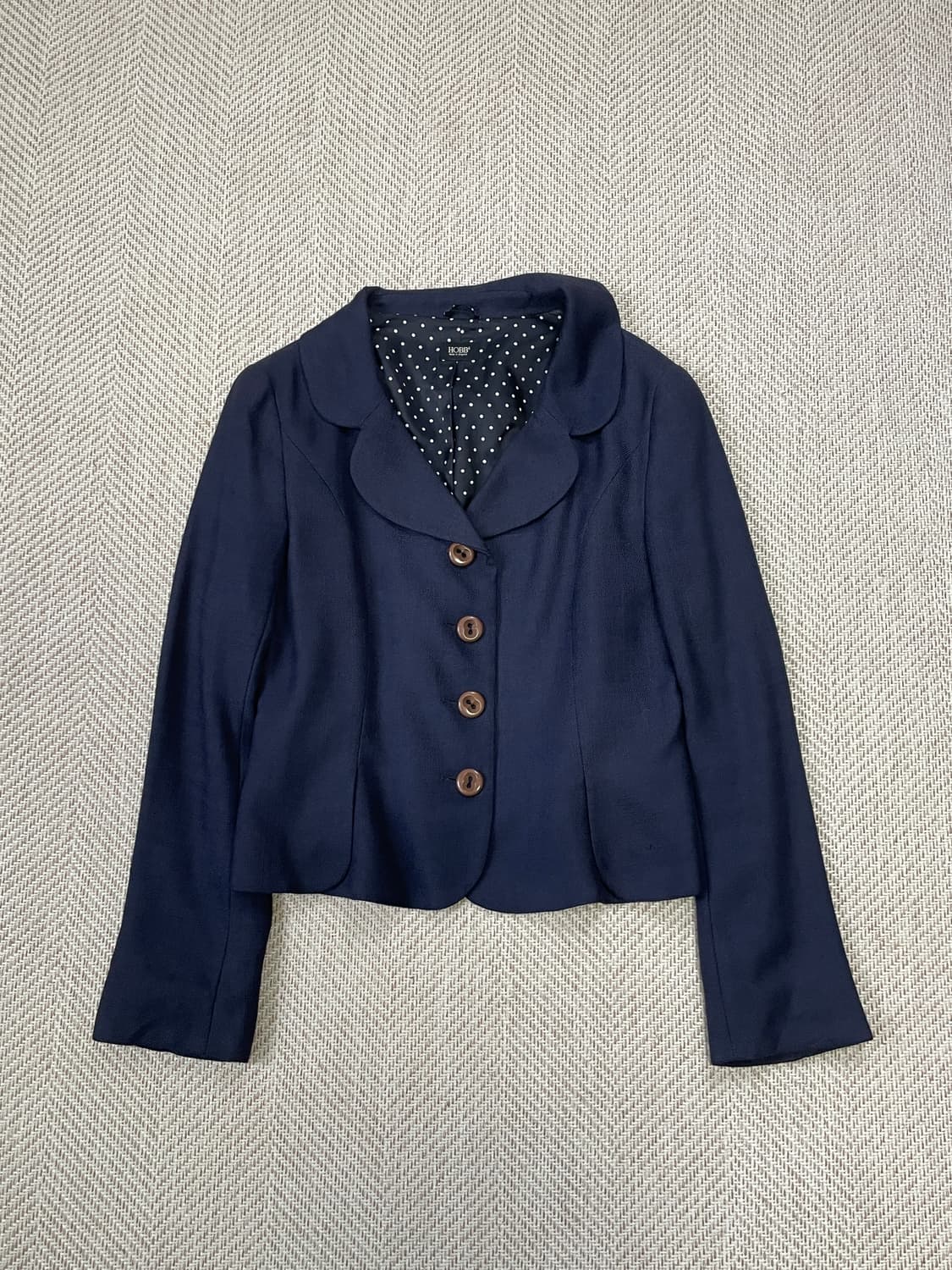 휴고보스 안감도트 네이비 자켓  J03500 상품이미지1