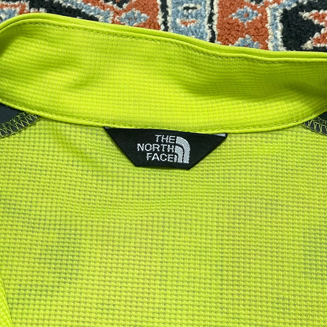 노스페이스 라임 반집업 기능성 티셔츠 남성S 상품이미지3