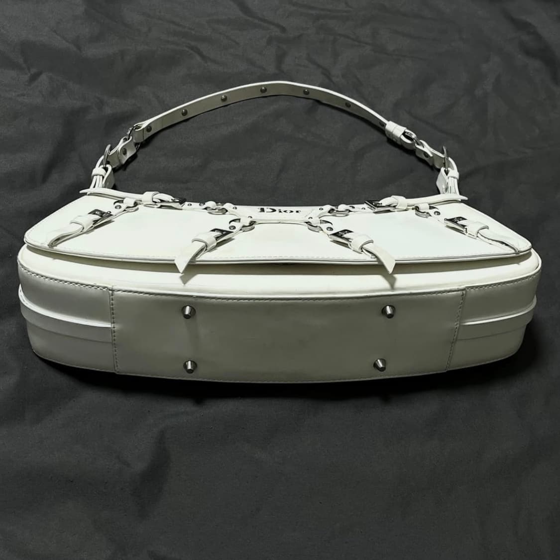 디올 하드코어 본디지 화이트 숄더백. 피어싱 펑크 빈티지 y2k 상품이미지5