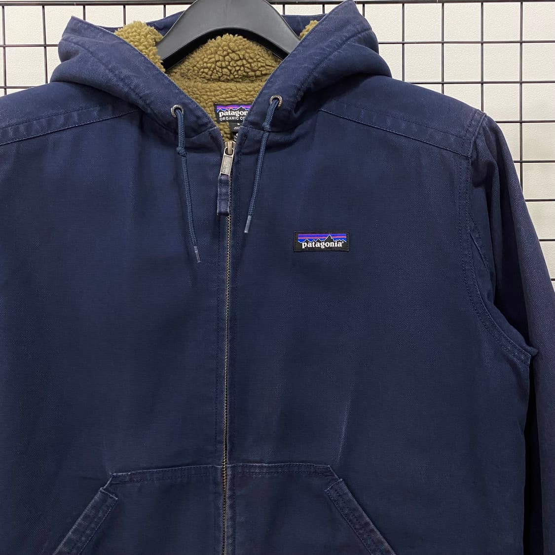 파타고니아 오가닉코튼 캔버스 후드 플리스 워크 자켓 상품이미지3
