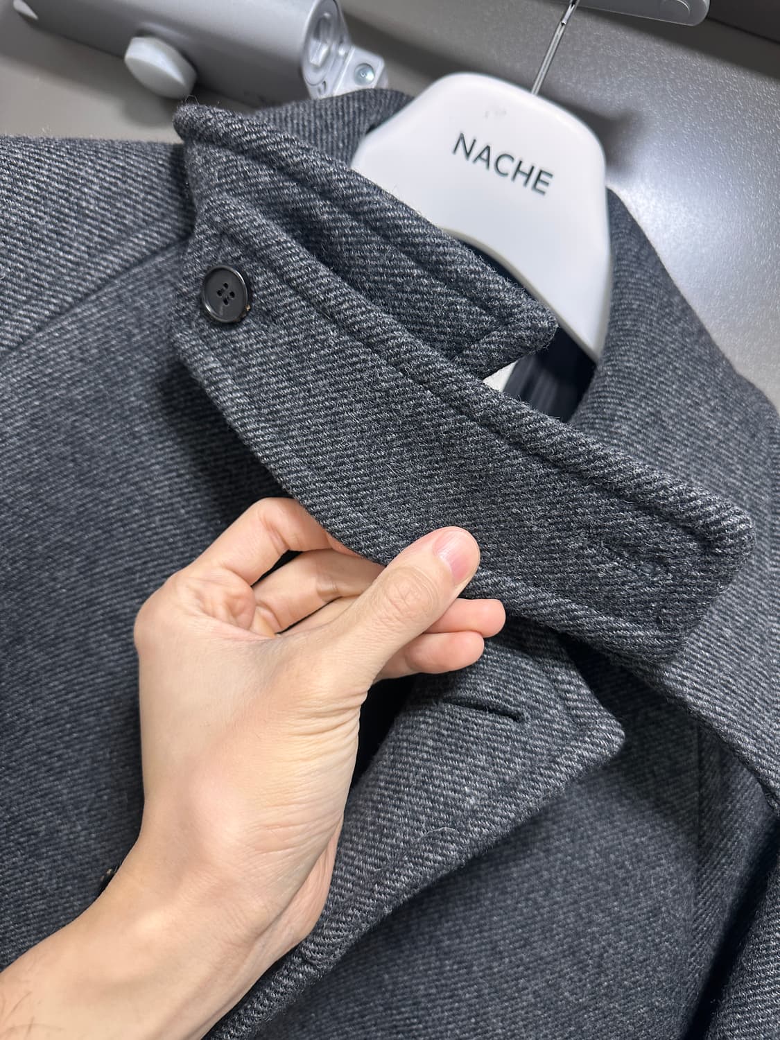 토니웩 브러쉬드 울 맥 오버코트 트윌 그레이 M 상품이미지6