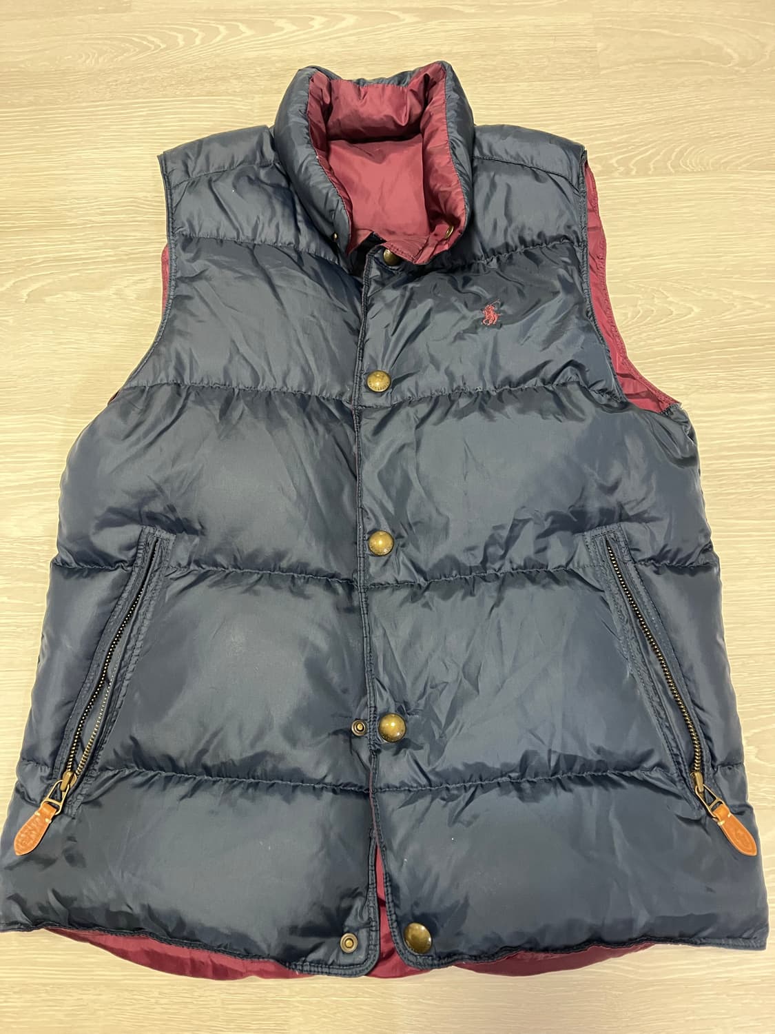 폴로양면 패딩조끼 S 상품이미지1