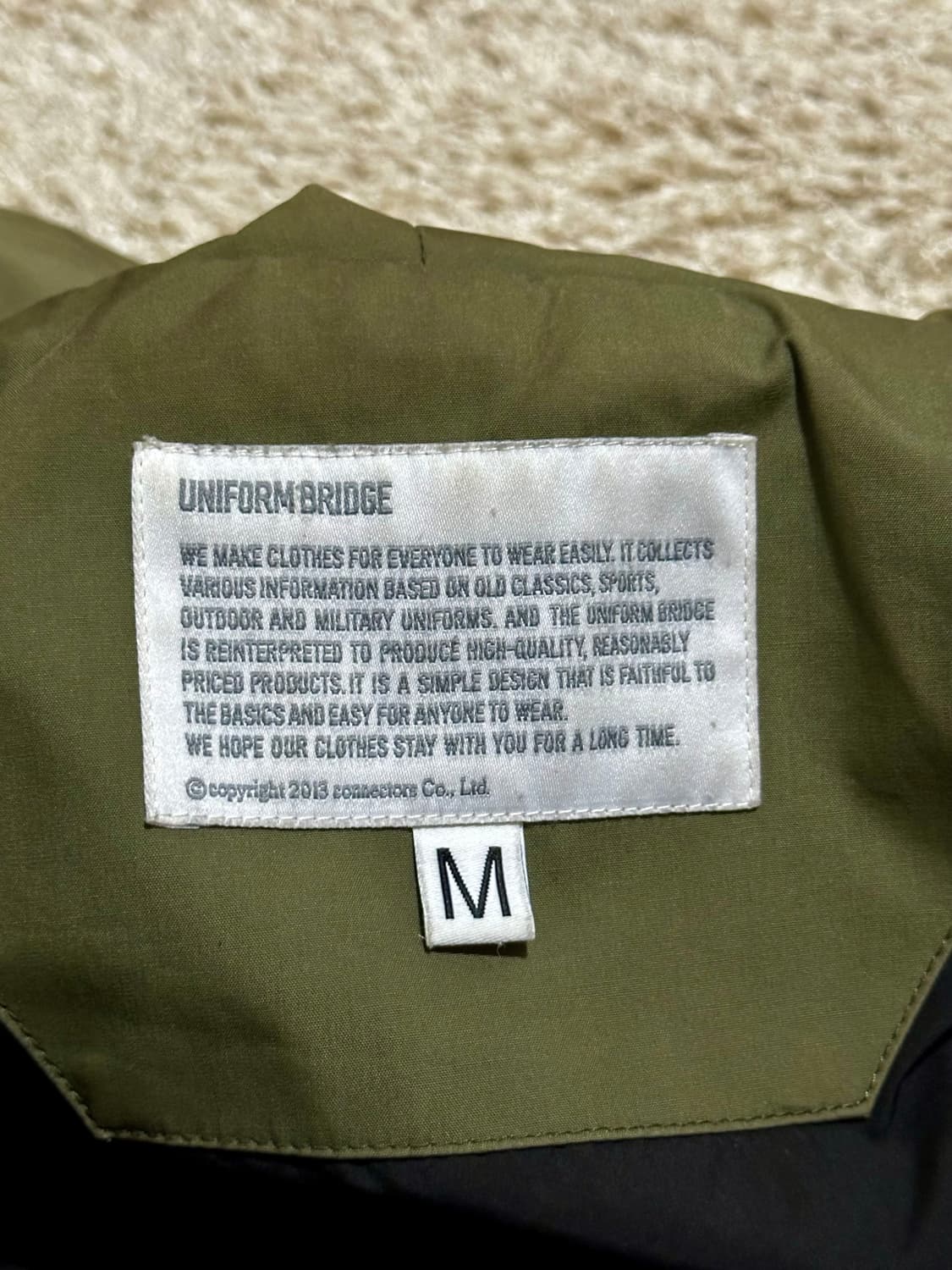 유니폼브릿지 올리브 후드 자켓 M 상품이미지3