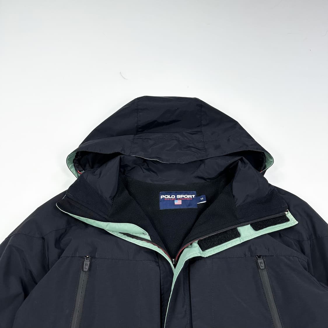 폴로 스포츠 블랙 후디 바람막이 자켓 (M) 상품이미지1