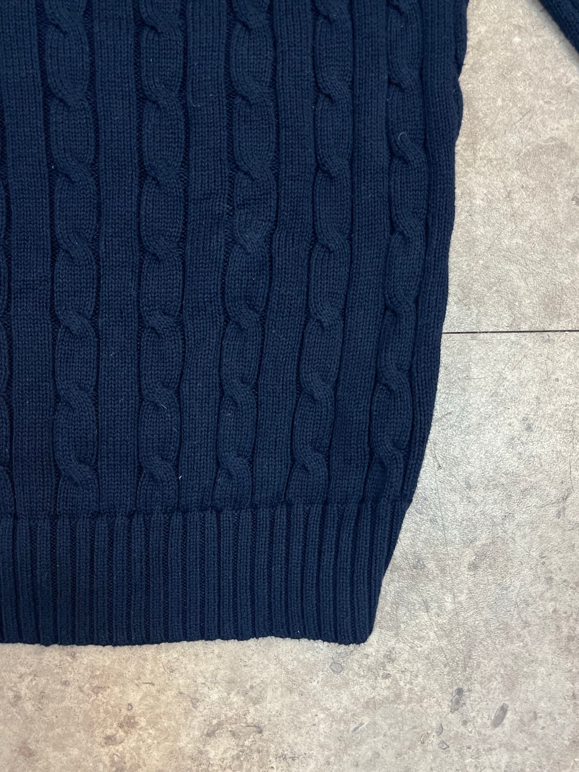 폴로 랄프로렌 꽈배기 브이넥 니트 네이비 XS #csz3667 상품이미지8